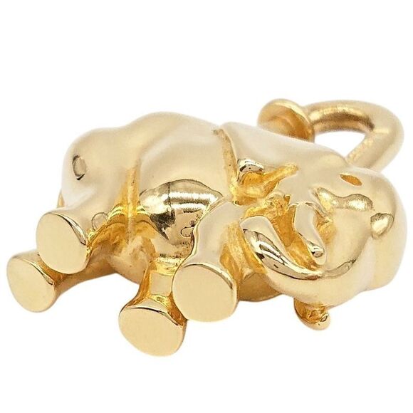 Hermes Cadenas 1997 Limited Edition Elephant Gold Shoulder Bags